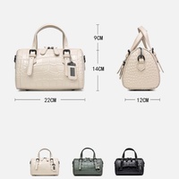 Sacs à main en cuir véritable à la mode sacs d'été sac à main en cuir de vachette Crocodile bandoulière fermeture éclair Crocodile sac à main pour les femmes
