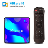 TV Box con Sistema Operativo Android 11.0 X88 Pro 10 con Chip Rockchip RK3318, 4GB de RAM, Venta al por Mayor con Personalización de Logotipo en la Carcasa
