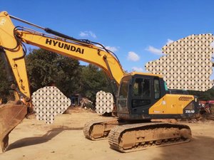 Pelle multifonction sur chenilles originale de la Corée Hyundai 215VS Moteur Yanmar d'occasion à haut rendement en bon état Vente - Product Image 5