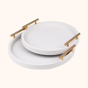 Nouveaux plateaux et assiettes en bois, articles de table artisanaux indiens, plats à collation, assiettes en bois d'Inde, décoration. - Product Image 1