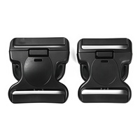Accessoires de sac spécial du fabricant Boucle de dégagement en plastique noir 51 ~ 60mm Réglage de la ceinture de sangle Boucle à double insertion de sécurité