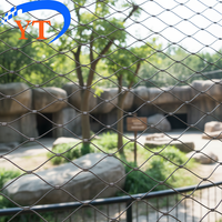 Filet de protection robuste en treillis métallique tissé pour enclos de prédateurs de zoo, barrière de sécurité pour la protection des habitats des lions, tigres et ours