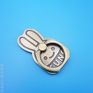 Cune Metal Phone Ring Holder Zinc Alloy Bronze Color Desktop <b>Stand</b> Back Adhesive Design - Product Image 2