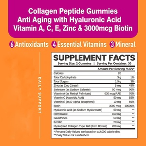 Dalam stok suplemen kolagen Gummies untuk Pria & Wanita diformulasikan untuk meningkatkan rambut sehat kulit & kuku manfaat Anti Penuaan - Product Image 6