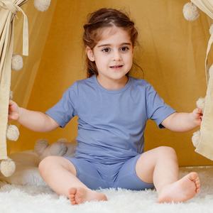 Michley Edición Regalo para Niños, Venta al por Mayor, Mamelucos Azules OEM ODM, <span class=keywords><strong>Conjunto</strong></span> de 2 Piezas de Bambú para Niños, Estilo Romper, Personalización para la Temporada Festiva - Product Image 4