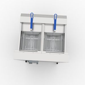 OFE-226 2*21.5L เครื่องทอดไก่ไฟฟ้าเชิงพาณิชย์สองถังผลิตในโรงงานกวางซิงของจีน - Product Image 1