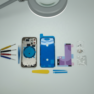 Carcasas Traseras para <span class=keywords><strong>iPhone</strong></span> 11 12 13 14 Pro <span class=keywords><strong>Max</strong></span>, 8 Plus, X, XR, <span class=keywords><strong>XS</strong></span> <span class=keywords><strong>Max</strong></span>, Tapa de Batería, Cristal Trasero <span class=keywords><strong>con</strong></span> Marco Central y Botones Laterales - Product Image 3