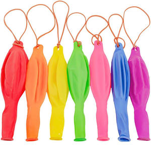 Grosir Pabrik balon lateks pelubang <span class=keywords><strong>Neon</strong></span> besar tebal 18 inci dengan pegangan pita karet balon pelubang - Product Image 4