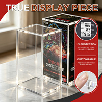 Boîte de protection moderne en acrylique de 5 mm, pré-assemblée, pour une boîte de boosters One Piece, anti-UV, anti-poussière, transparente, pour TCG