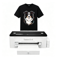 Imprimante DTF A3 L1800 simple, connexion ordinateur portable, circulation automatique d'encre blanche, sans prétraitement pour sacs et t-shirts