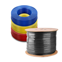 24awg kabel jaringan Cctv Semi jadi, kabel Ethernet komunikasi Lan berpelindung daya