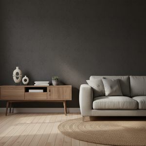 Carta da Parati Moderna Tinta Unita con Motivo Scuro Effetto Pietra Lunare Nuvolosa di Alta Qualità Impermeabile per Uso Commerciale - Product Image 6