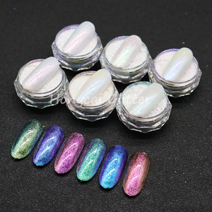 Alta purezza Aurora Chameleon polvere scaglie di smalto per unghie in resina artigianale sirena diamante perla pigmento - Product Image 2