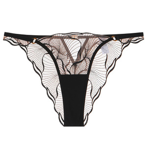 Ensemble de lingerie sexy en dentelle brodée à découpes, deux pièces, soutien-gorge et culotte, nouvelle arrivée, bretelles réglables - Product Image 6