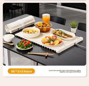 Alfombrilla Calentadora de Alimentos Ahorradora de Energía, Ideal para Fiestas Nocturnas de Vistre de Partidos de Fútbol Internacionales, con Temporizador y Temperatura Ajustable - Product Image 4