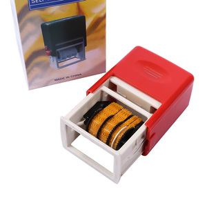 402 Plastic Automatic Ink <strong>Return</strong> <strong>Stamp</strong> for Office Digital Adjustable Accounting Financial Wheel Tipping Bucket Ink Pad Wholesale - Product Image 4