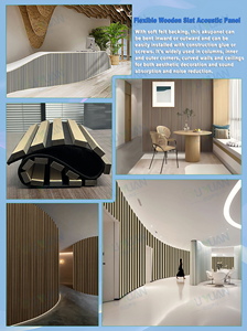 Ouyuan linh hoạt cong thiết kế Acoustic Panel tường <span class=keywords><strong>MDF</strong></span> Tấm trần cho các bức tường thoải mái tường Hội Đồng Quản Trị - Product Image 6