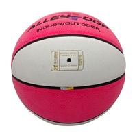 Ballon de basketball PSYCHE officiel taille 5 pour jeunes, en cuir PU rose fluorescent, pour jeu en intérieur et en extérieur, fourni par l'usine