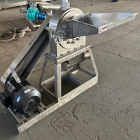 Petit moulin à farine de blé, de haricots et de maïs en acier inoxydable à haute productivité, pulvérisateur de poudre super fine avec pompe à roulement 220V/380V