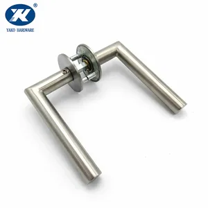 Maniglia a leva per porta in acciaio inossidabile con funzione magnetica tubolare vuota di facile installazione