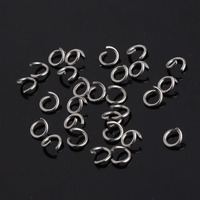 Anneaux brisés en acier inoxydable 0,8*4mm à 0,8*10mm pour la création de bijoux DIY, anneaux de jonction, 1 sac = 1000 pièces
