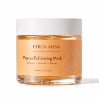 Crème éclaircissante à la papaye et à l'ananas vegan ETRUN ALISA, marque privée, enrichie en vitamine C, masque exfoliant pour le visage, adapté à tous les types de peau