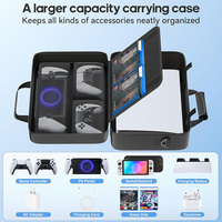 Étui de transport pour console PS5 Slim Pro Disc Digital, en polyester résistant à l'eau, grande capacité, sac à bandoulière