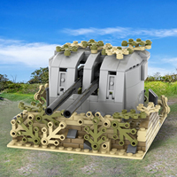 Kit de construction de positions de batteries de scène militaire MOC, briques de modèle, simulation de guerres, jouets éducatifs créatifs DIY pour enfants MOC5087