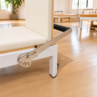 Reformer Pilates Commercial en Alliage d'Aluminium avec Tour de Pilates et Lit Réglable pour Yoga, Fitness et Salle de Sport à Domicile