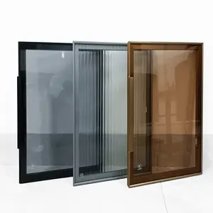 YL bingkai pintu profil kabinet aluminium anodized kaca desain untuk lemari dapur lemari pamer