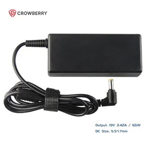 19V 3.42A 65W 5.5X1.7Mm Ac Adapter Oplader Voor Acer Aspire 5315 5630 5735 5920 6920 Laptop Adapter