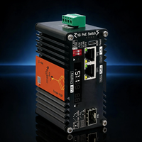 Mini convertisseur de média fibre optique PoE Gigabit intelligent géré par IA pour réseaux solaires