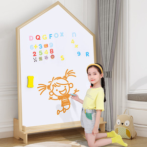 Wooden Multifunctional 2 in 1 Double-Sided Large Magnetic White Drawing Board Graffiti <b>Educational</b> <b>Toy</b> 6.5 Inch for Kids - Product Image 5