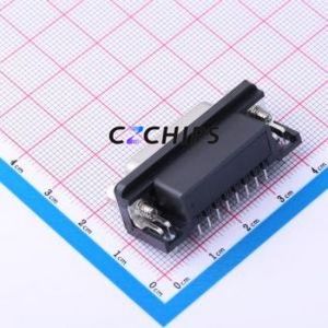 X0315FT7B3 D-Sub/VGA Connector Bent Lead Through Hole Connector Standard D-Sub Female 15P Right Angle Insert - Product Image 2