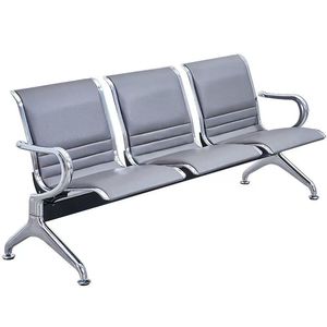 Silla de espera de alta calidad tipo banco, silla de asiento para sala de espera de aeropuerto, asiento público de PU tipo tándem para aeropuerto. - Product Image 2