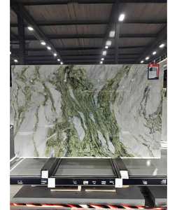 Meilleure qualité Nouvelle arrivée Carreaux de sol et de mur en pierre naturelle polie imperméable moderne Dalles de marbre vert - Product Image 6