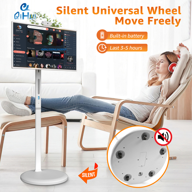 21.5/27/32 Inch Portable TV Oncell Touch Screen Tablet Smart Screen 1080p 4K Rotatable Monitor