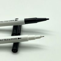 Fabricant personnalisé marqueur permanent à double extrémité étanche à base d'huile pointe ultra fine double stylo marqueur noir 0.7mm 1mm
