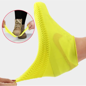 2 uds., impermeable reutilizable, cubierta de zapatos para lluvia, cubiertas de silicona para zapatos para hombres y mujeres, protectores de zapatos impermeables antideslizantes para exteriores - Product Image 4