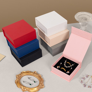 Glampkg Stud <b>Earrings</b> Necklace Ring Bracelet Packaging <b>Gift</b> Magnetic Closure Paper <b>Box</b> Foldable Jewelry Packaging <b>Box</b> - Product Image 3