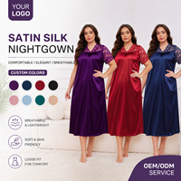 Robe de chambre en satin de haute qualité pour femme, tenue décontractée d'été, peignoir doux, vêtement de détente élégant, luxe ODM pour femmes