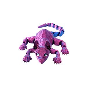 3D Printed Sphynx <strong>Cat</strong> Realistic Hairless <strong>Cat</strong> <strong>Figurine</strong> Cute 3D Printed Toy Articulated Fidget Toy for Lovers Home Decor - Product Image 5