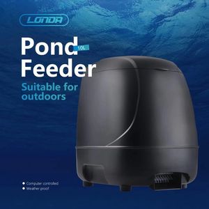 Automatische Vis Feeder Huisdier Timer Auto Eten Dispenser Voor <span class=keywords><strong>Aquarium</strong></span> <span class=keywords><strong>Computer</strong></span> Controlled Koi Vijver Voeden Machine 10L - Product Image 2
