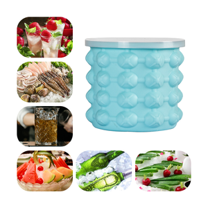 Cubo de Hielo de Silicona Reutilizable de Grado Alimenticio, Portátil, de Gran Tamaño, Ahorra Espacio, con Tapa - Una Opción Conveniente para sus Necesidades de Hielo - Product Image 5