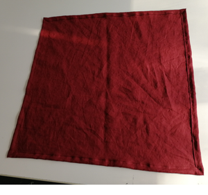 100% ผ้าลินินแท้สีเบอร์กันดีสำหรับงานแต่งงานขายส่ง - Product Image 6