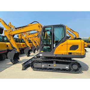 Hot <span class=keywords><strong>Sale</strong></span> Brand Mini Escavadeira XE75GA 7.5Ton Escavadeira De Esteira Escavadeira Hidráulica Earth-moving Digger em Estoque - Product Image 2
