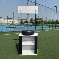 Table de comptoir promotionnelle pliable en plastique PP, présentoir publicitaire pour événements extérieurs, stand pop-up, vente, marketing