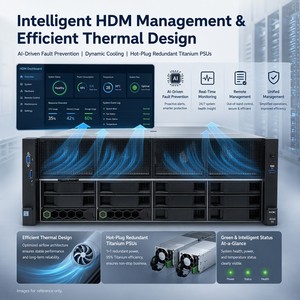 เซิร์ฟเวอร์ H3C R5300 รุ่นดั้งเดิม 8 การ์ด GPU สำหรับการเรียนรู้เชิงลึก ปัญญาประดิษฐ์ AI คอมพิวติ้งบนคลาวด์ ขนาด 4U แบบแร็ค รองรับ AI - Product Image 5