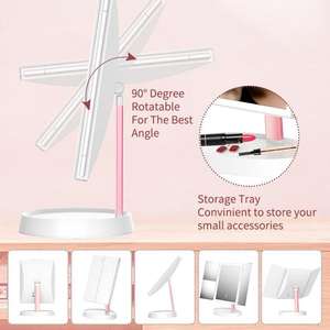 Ms-01 Aspiration Up Loupe <span class=keywords><strong>X20</strong></span> <span class=keywords><strong>Miroir</strong></span> Led Trois Fold Maquillage <span class=keywords><strong>Miroir</strong></span> Avec La Lumière - Product Image 5