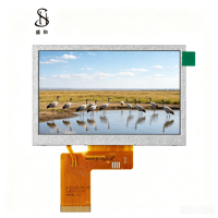BOE 4,3-Zoll-TFT-LCD-Panel mit 480x272 Auflösung, RGB 40PIN LED-Hintergrundbeleuchtung, 500 cd/m² Helligkeit, -20°C~70°C Betriebstemperatur, optionaler Treiber-IC